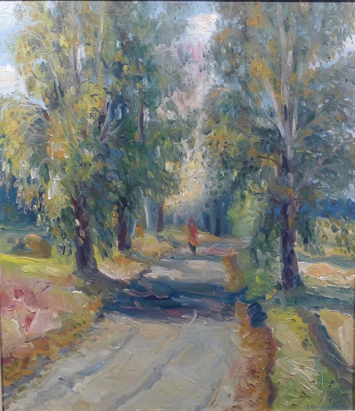 The Alley (2001) (painting done in Belarus)