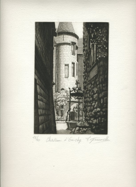 OUCHY-LAUSANNE (VD-SUISSE) -Château d'Ouchy -- Puits dans la cour intérieure