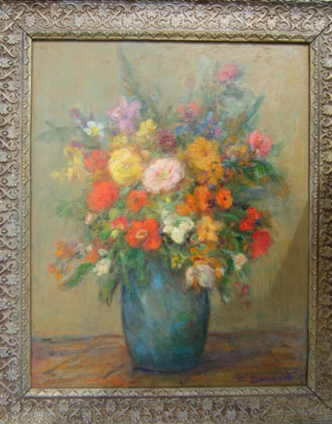 BOUQUET IN A BLUE VASE